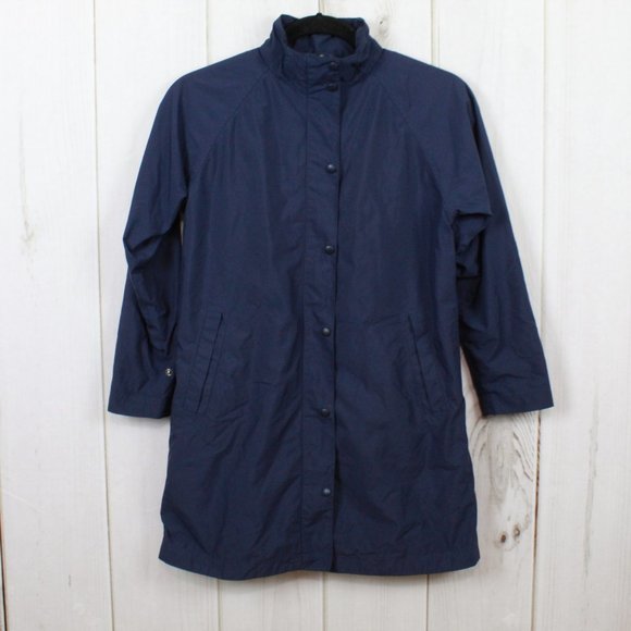 LL Bean Blue Removable Liner Waterproof Rain Jacket Size S - Picture 3 of 14